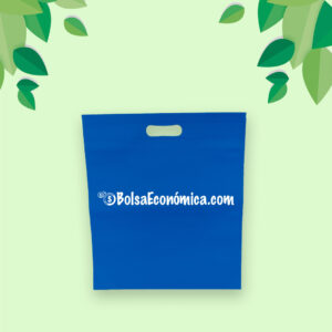 Bolsa ecológica azul tipo sobre de Non Woven